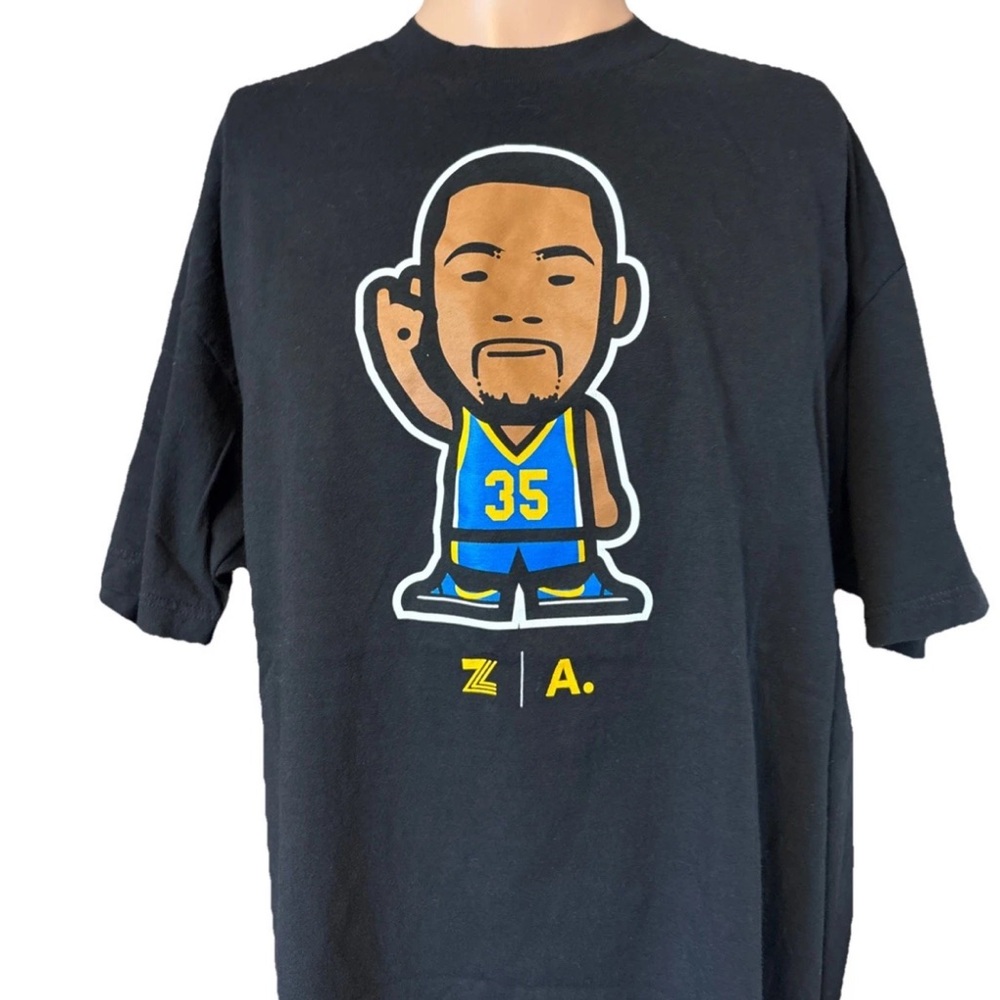 ADAPT Clothing Kevin Durant Golden State Warriors Black Shirt Size XL Mens